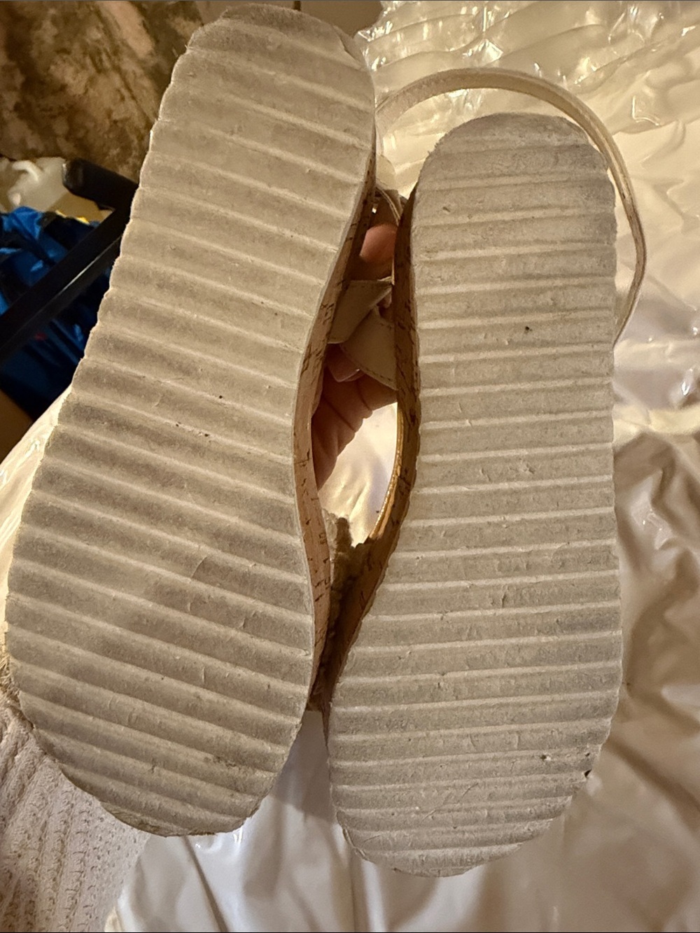 Haute Hippie Cream Braided Strap Sandals - Picture 8 of 12
